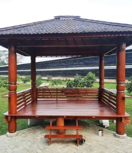 jual gazebo kayu